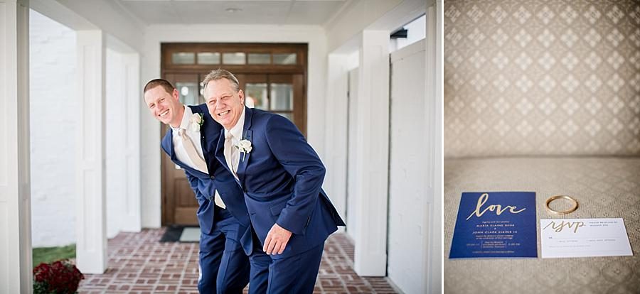 Groom and his dad at these 2017 favorite weddings by Knoxville Wedding Photographer, Amanda May Photos.