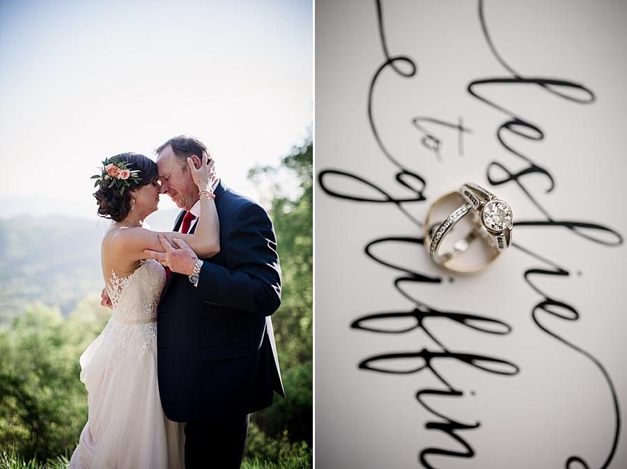 Rings on the invitation at these 2017 favorite weddings by Knoxville Wedding Photographer, Amanda May Photos.