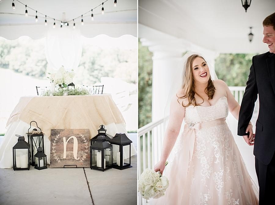 Head table set up at these 2017 favorite weddings by Knoxville Wedding Photographer, Amanda May Photos.