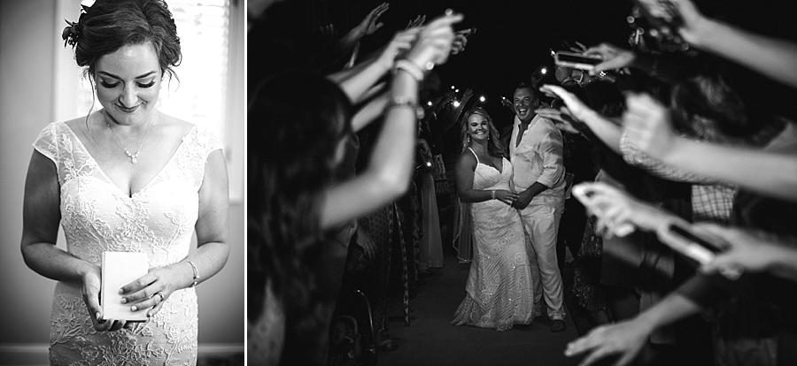 Black and white exit at these 2017 favorite weddings by Knoxville Wedding Photographer, Amanda May Photos.