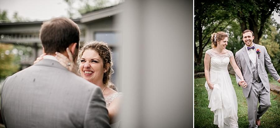 Excited face at these 2017 favorite weddings by Knoxville Wedding Photographer, Amanda May Photos.