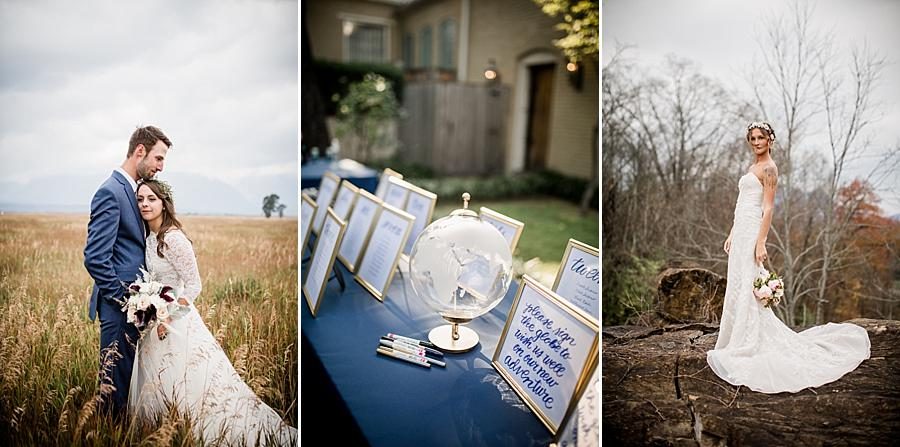 Globe guest book at these 2017 favorite weddings by Knoxville Wedding Photographer, Amanda May Photos.