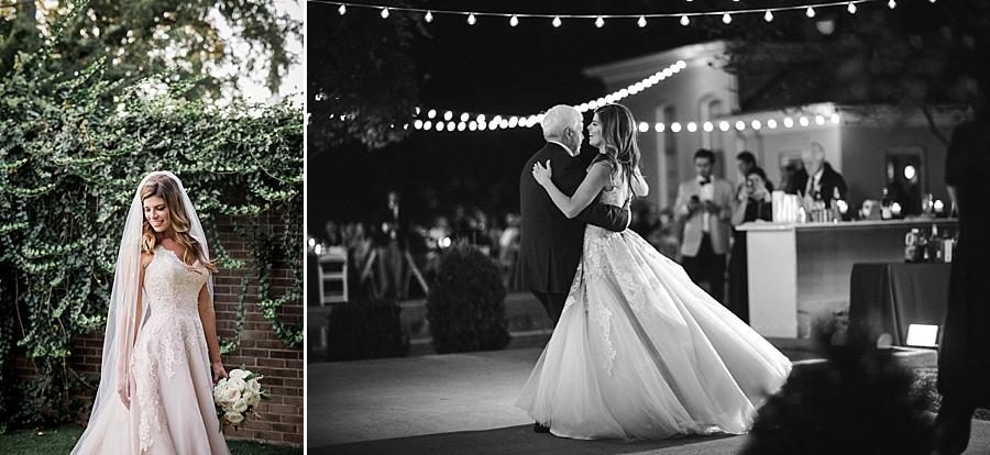 Father daughter dance in black and white at these 2017 favorite weddings by Knoxville Wedding Photographer, Amanda May Photos.