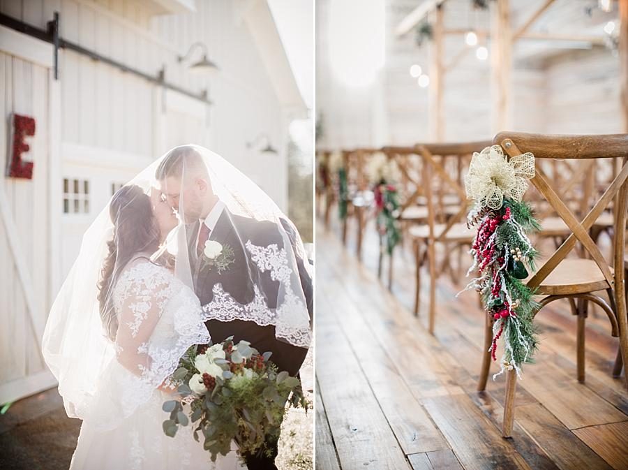 Winter wedding light at these 2017 favorite weddings by Knoxville Wedding Photographer, Amanda May Photos.