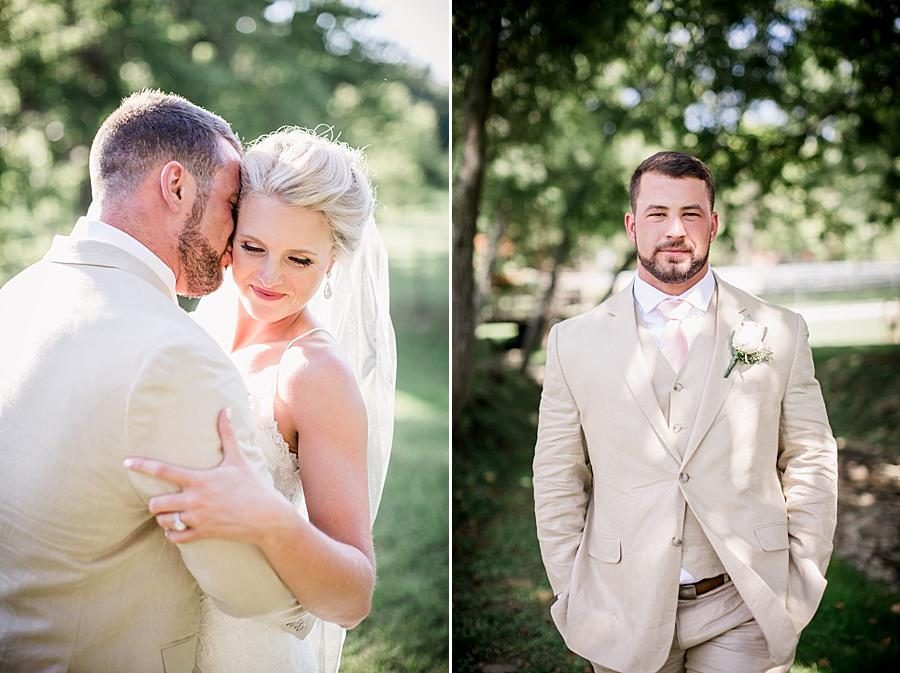 Groom walking towards the camera at these 2017 favorite weddings by Knoxville Wedding Photographer, Amanda May Photos.