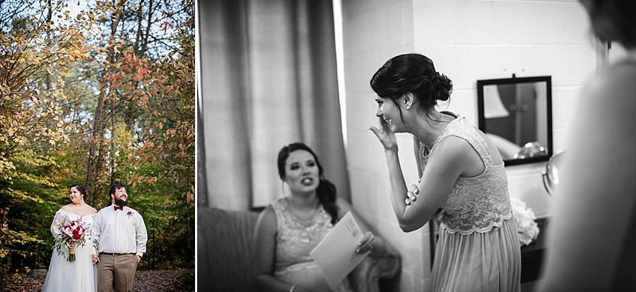 Bridesmaid crying at these 2017 favorite weddings by Knoxville Wedding Photographer, Amanda May Photos.