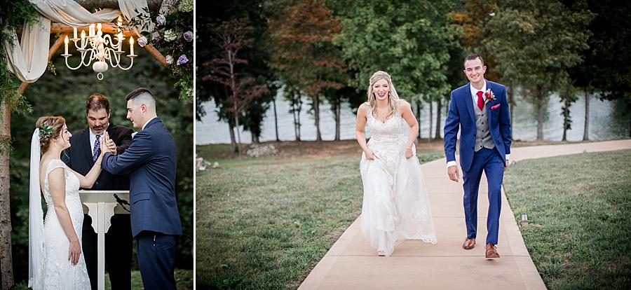 Walking up a hill at these 2017 favorite weddings by Knoxville Wedding Photographer, Amanda May Photos.