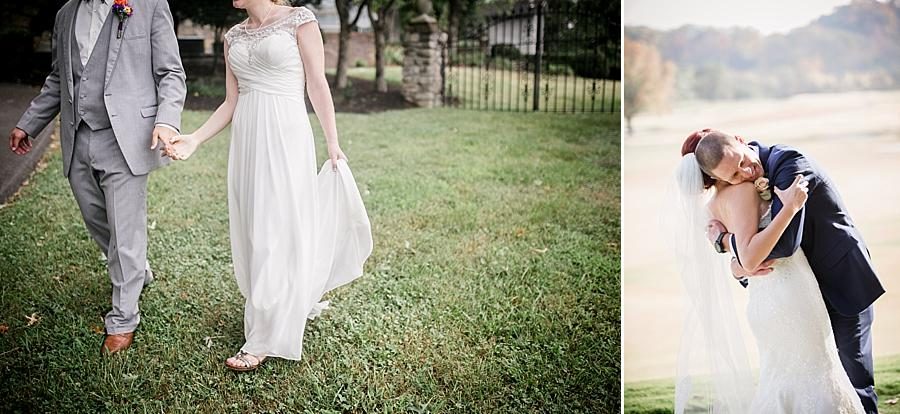 Holding hands walking at these 2017 favorite weddings by Knoxville Wedding Photographer, Amanda May Photos.