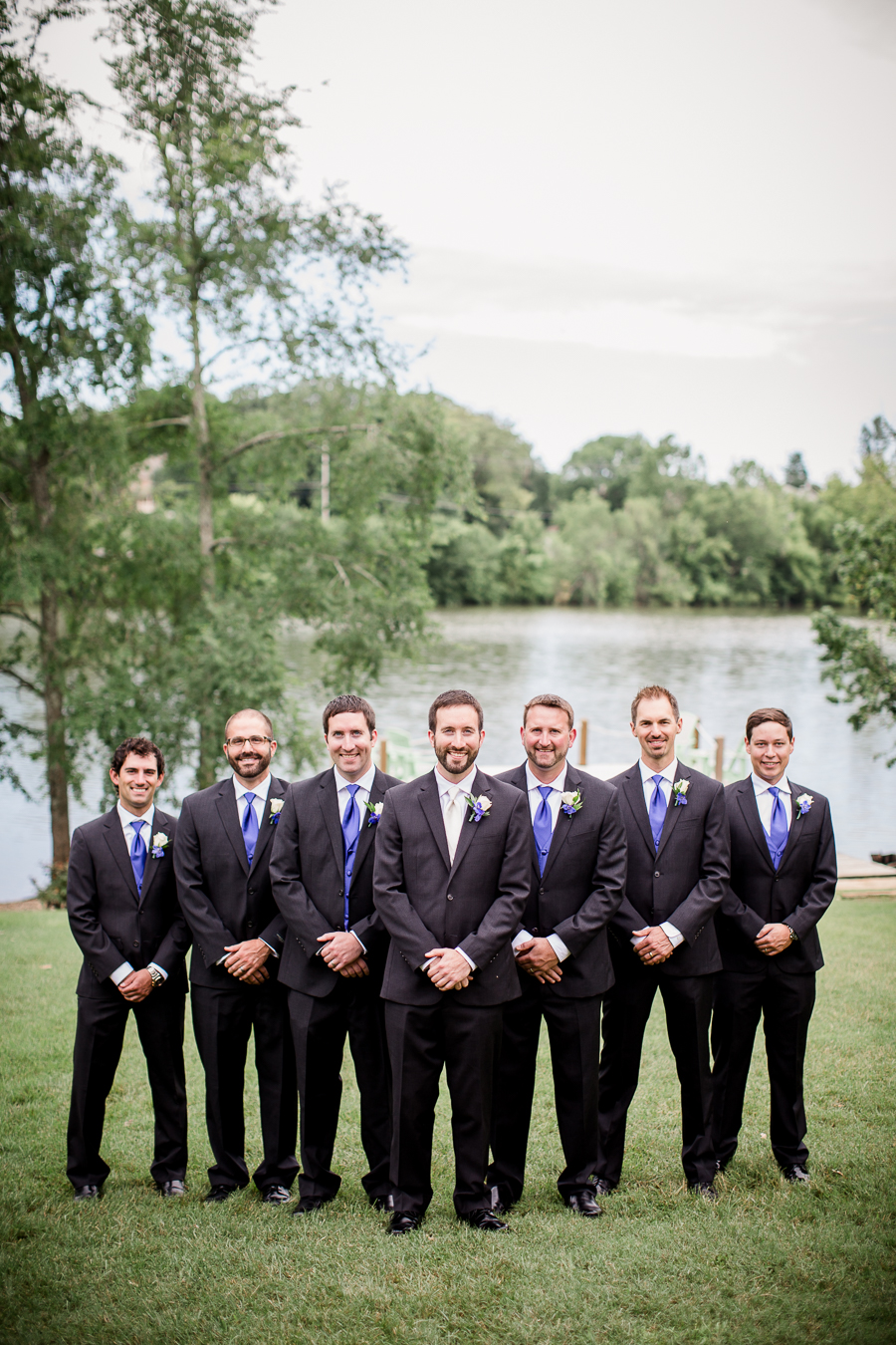 Groom and groomsmen outside at these 2017 favorite weddings by Knoxville Wedding Photographer, Amanda May Photos.