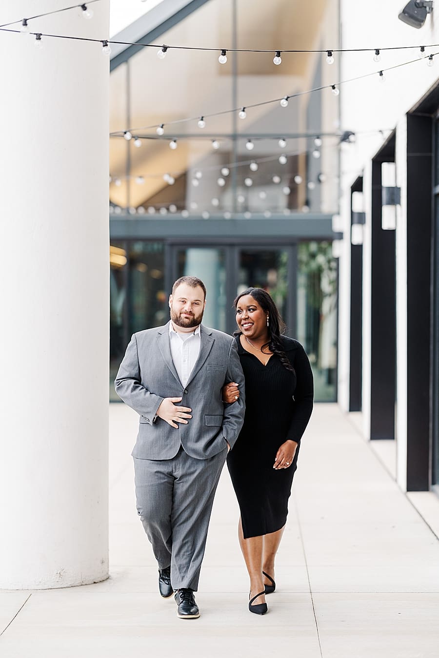 couple at maker exchange engagement