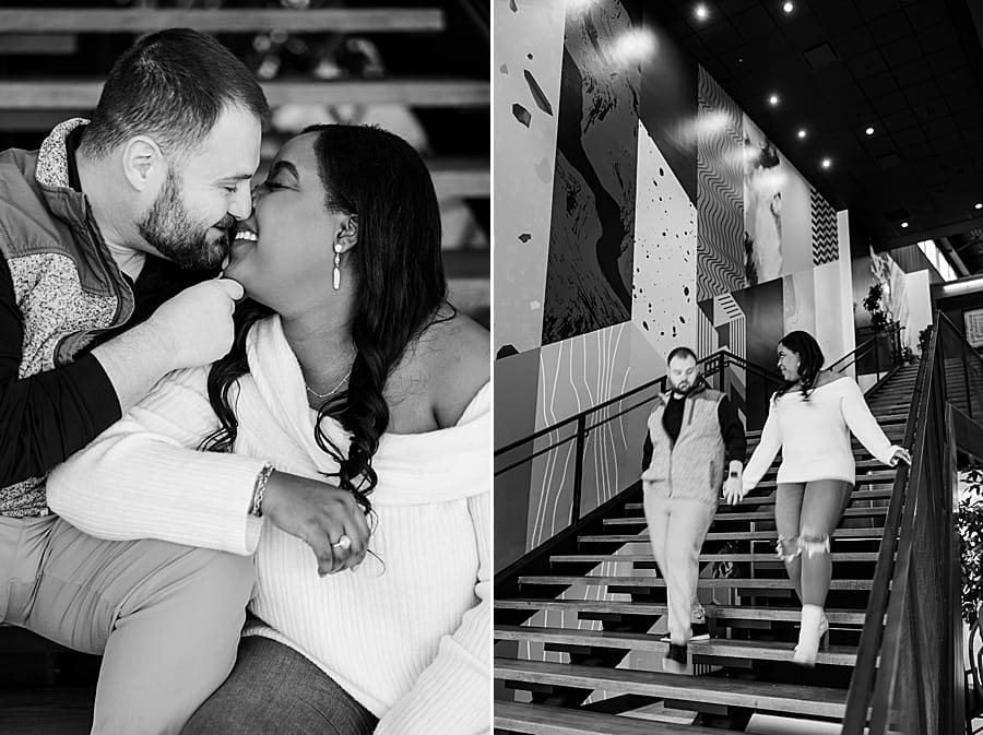 black and white photos of couple