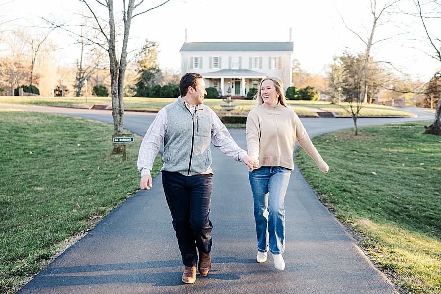 couple holding hands