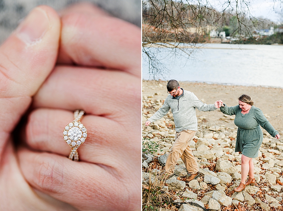 engagement ring at sequoyah hills engagement