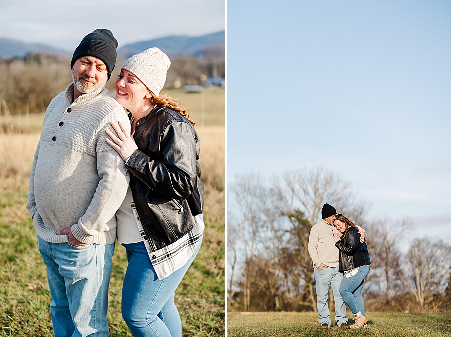 smoky mountain view engagement session