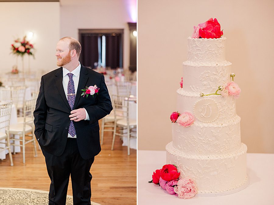 5 tier wedding cake at the brookside