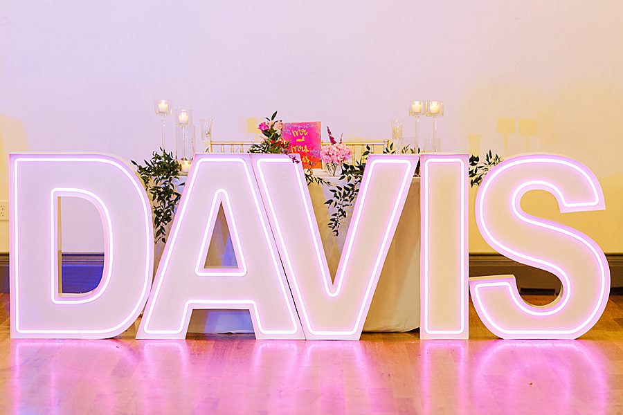 large marquee letters