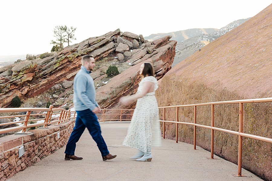 couple walking towards each other