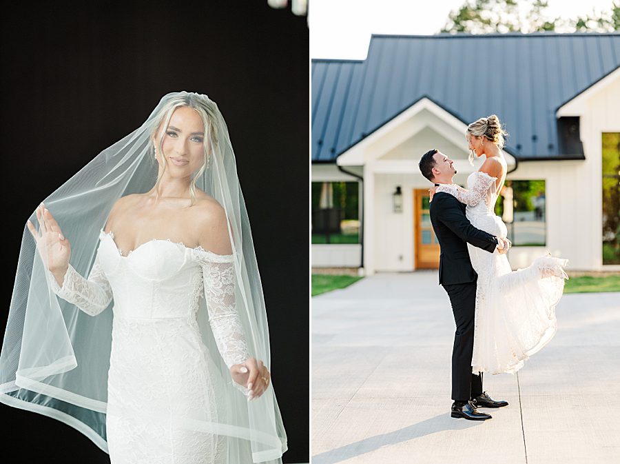 bride at nichols heir wedding portraits