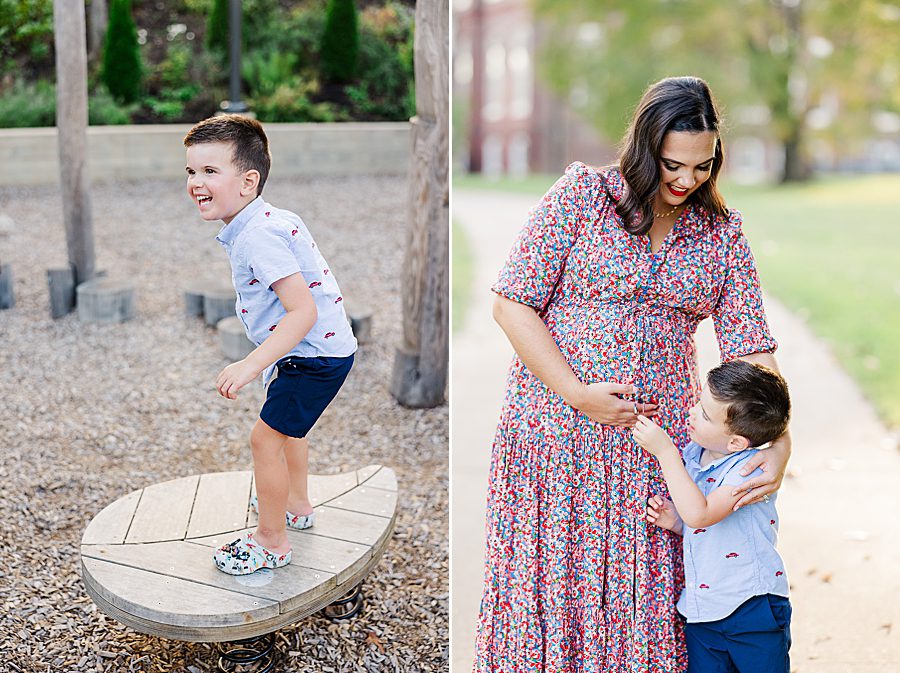baby bump at lakeshore maternity session
