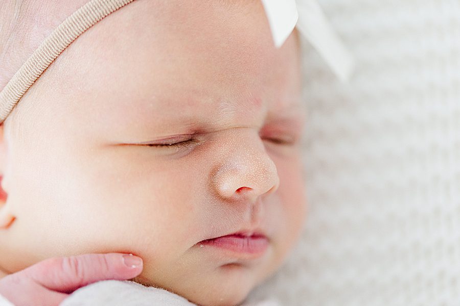 studio newborn session