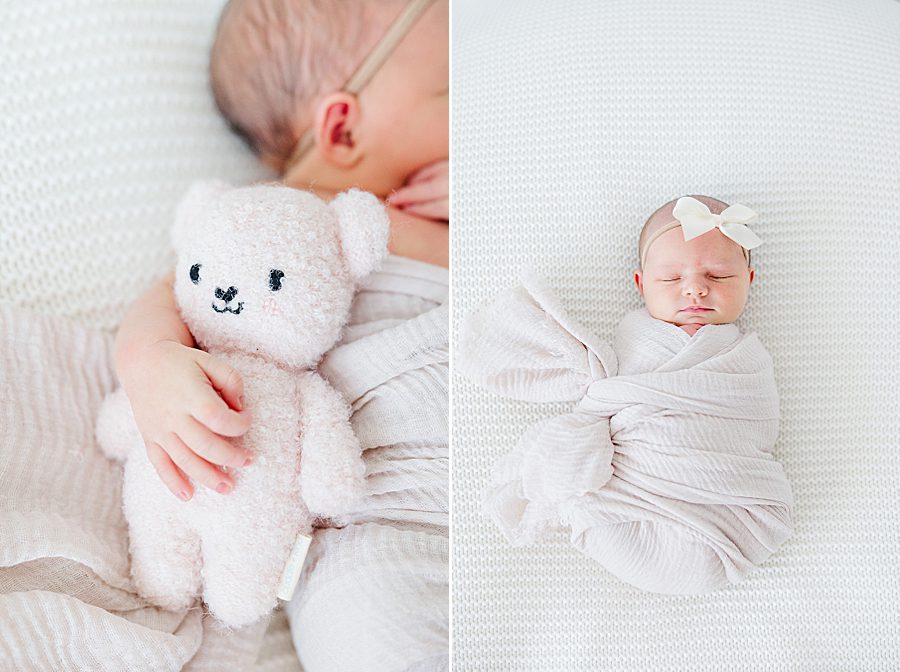lovey at studio newborn session