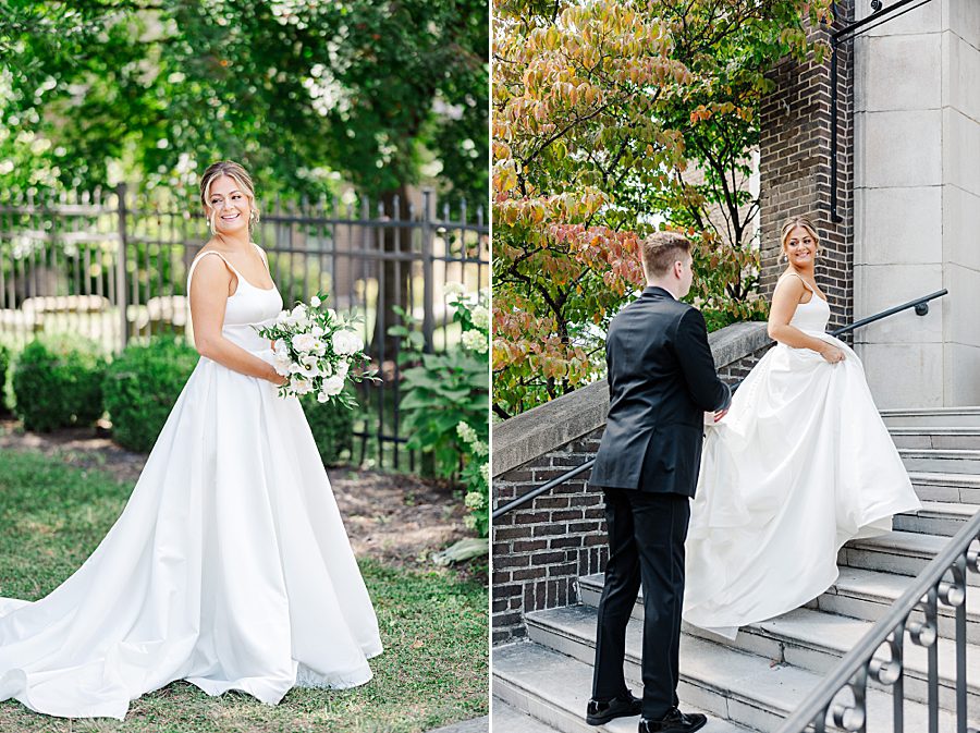 bridal portrait for summer press room wedding