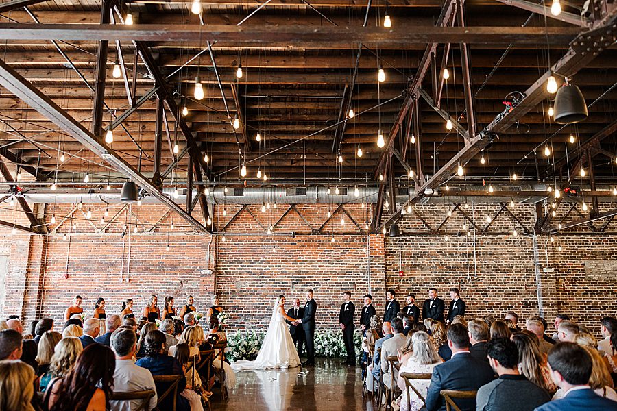 summer press room wedding ceremony