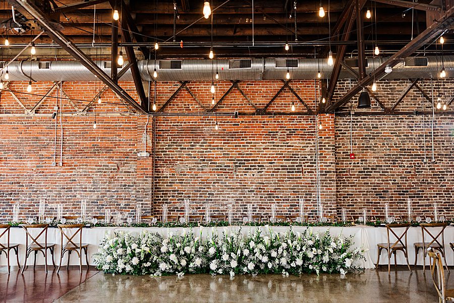 summer press room wedding reception