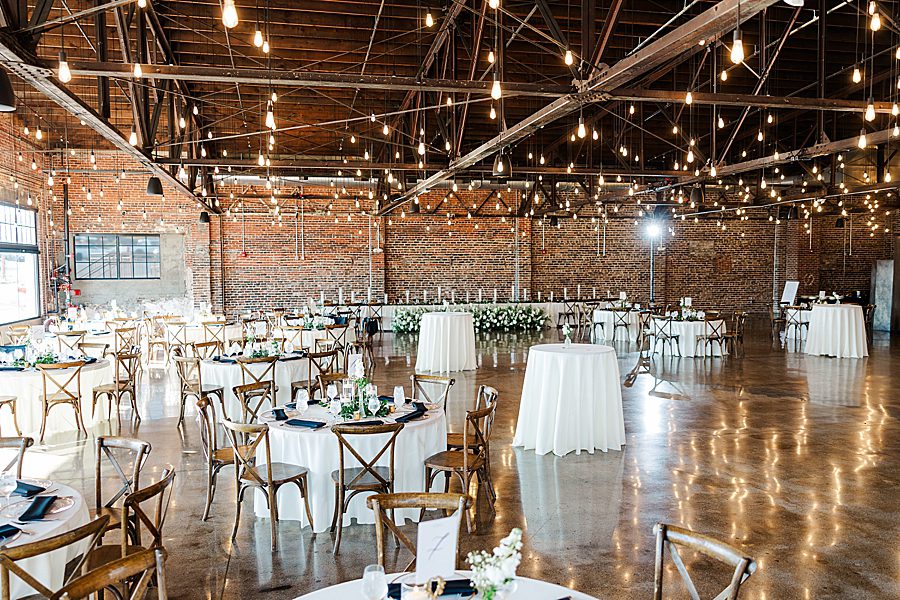 reception space after summer press room wedding