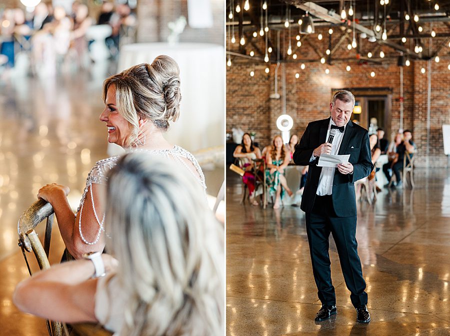 welcome and blessing at reception