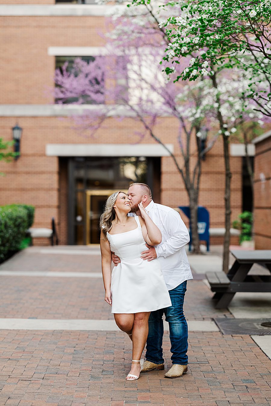 kiss on cheek