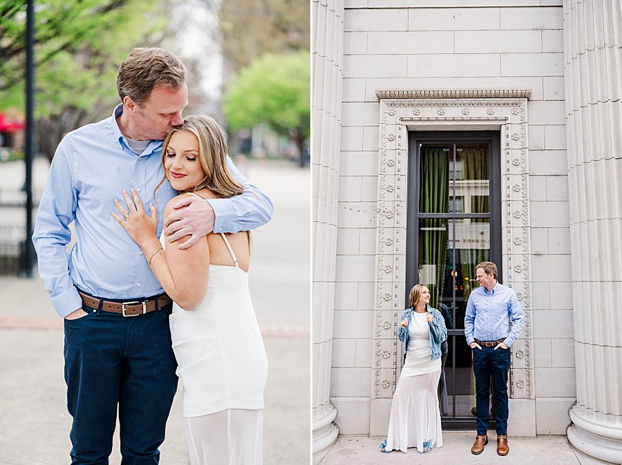 spring downtown knoxville engagement session