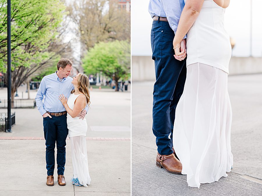 couple holding hands during phtoography session