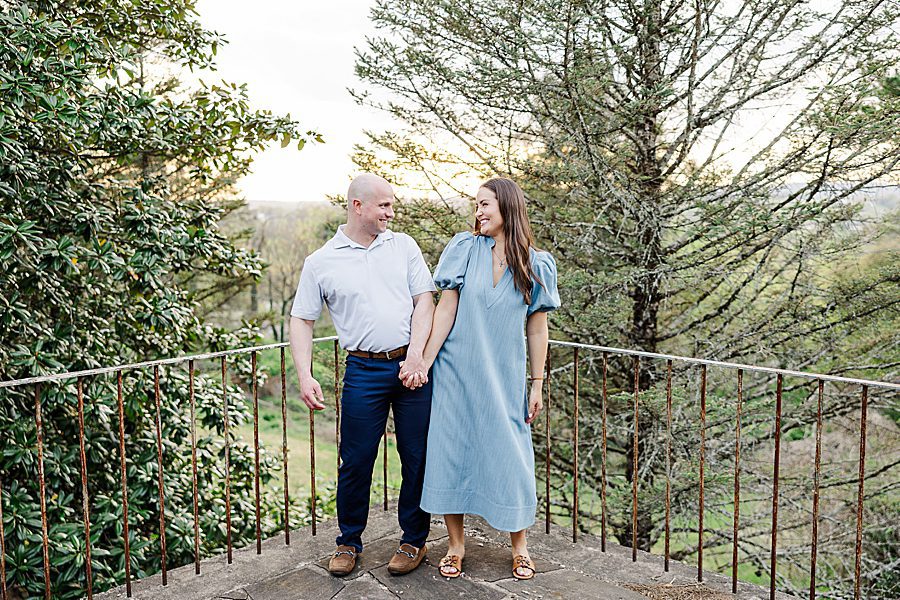 hip bumping at spring engagement at knoxville botanical