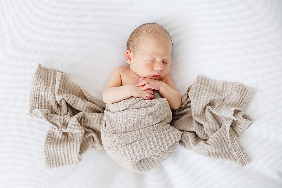 newborn session at white room studio