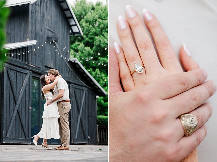 customed designed engagement ring at castleton estate engagement