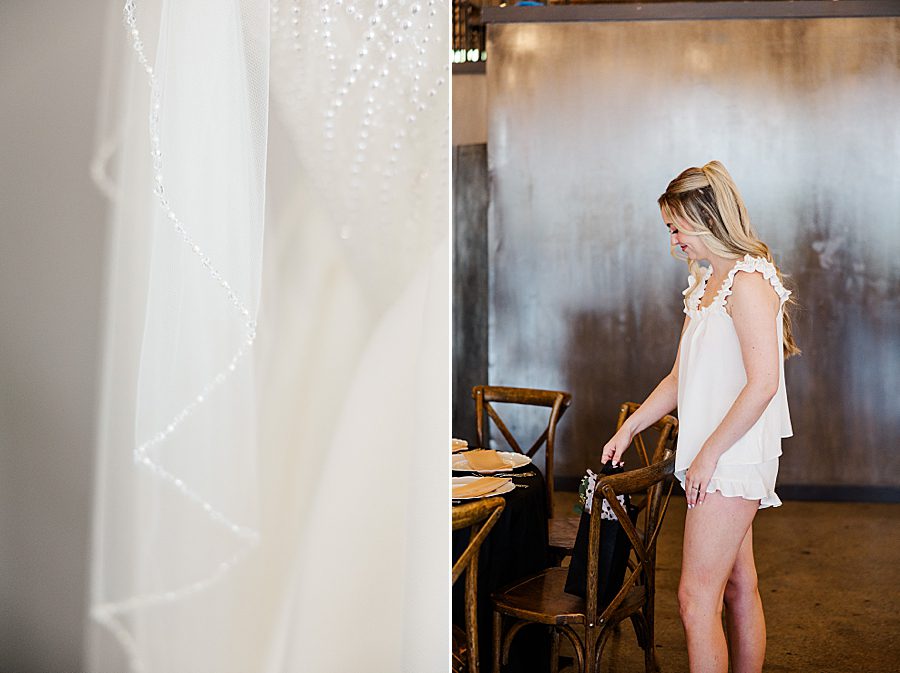wedding veil at press room catholic wedding