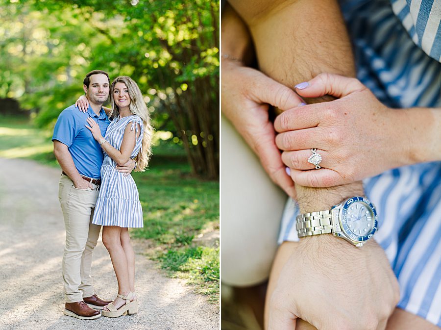 spring engagement at knoxville botanical garden