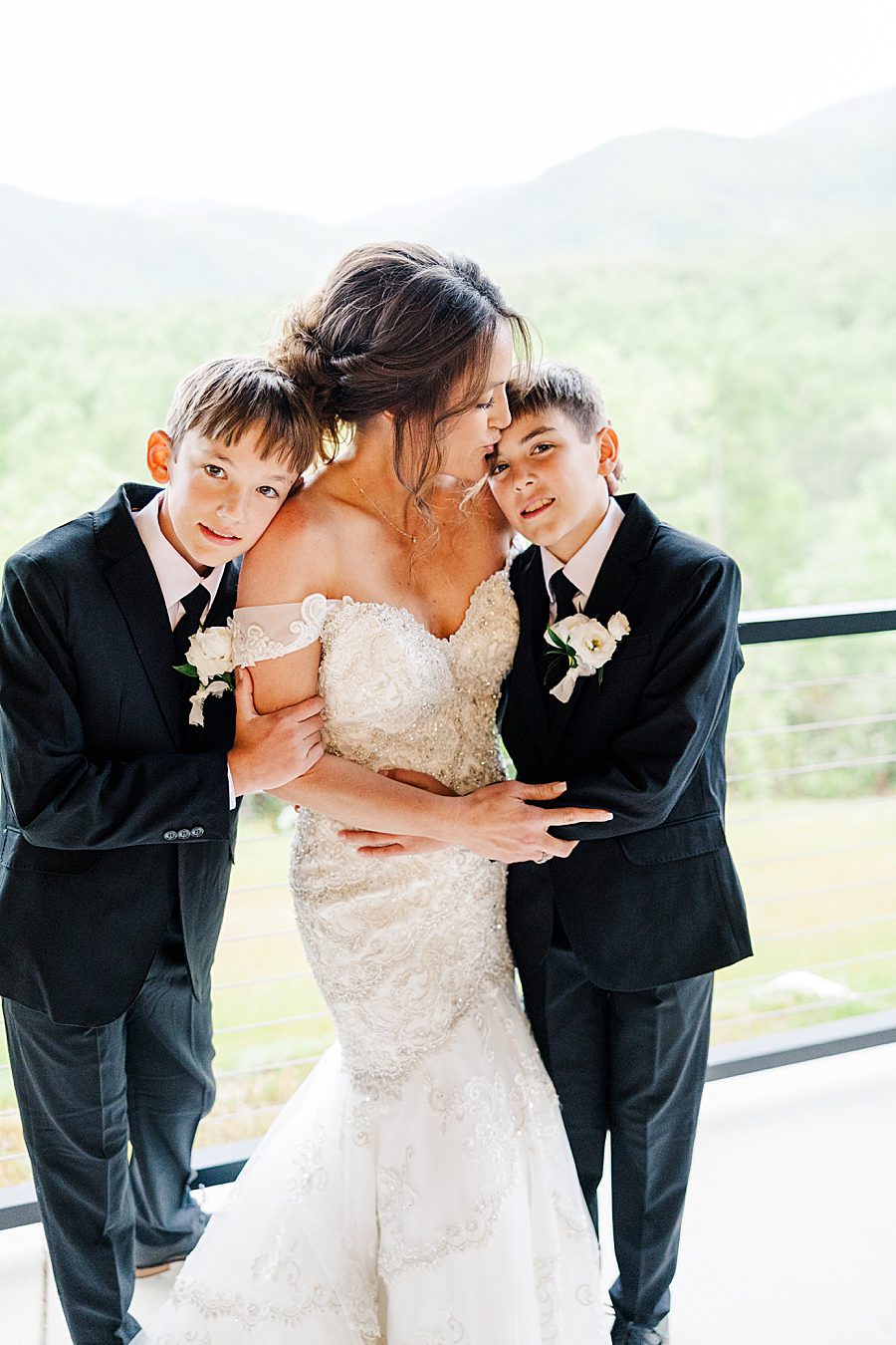 sons with mom before trailhead venues wedding