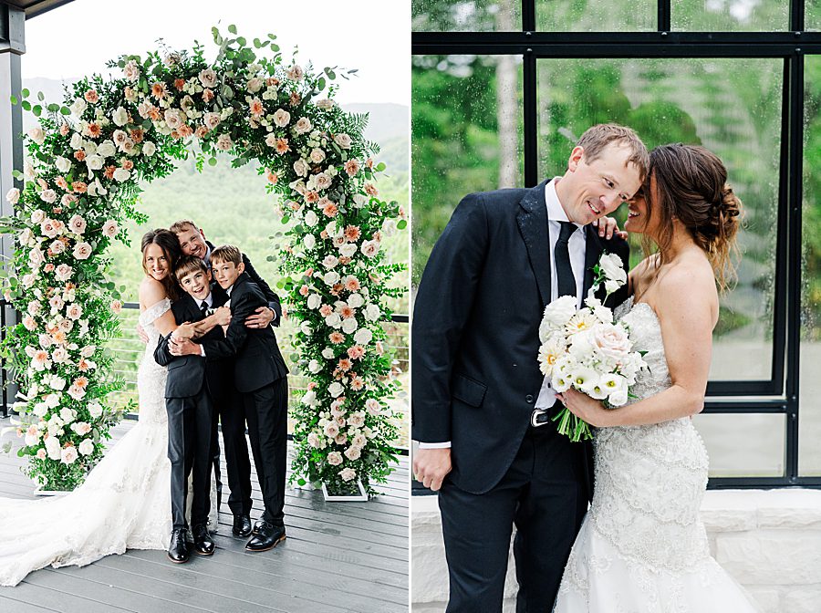 happy couple after trailhead venues wedding