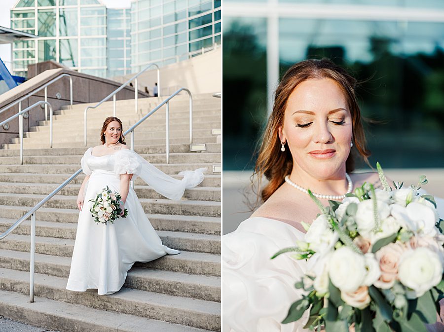 golden hour anniversary session at world's fair site