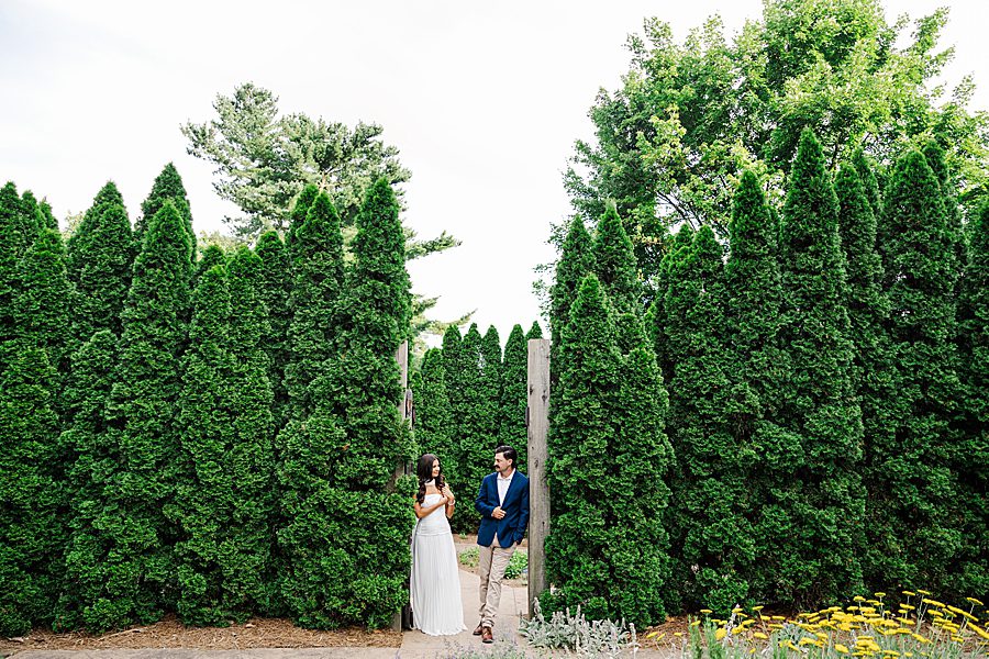 garden engagement session
