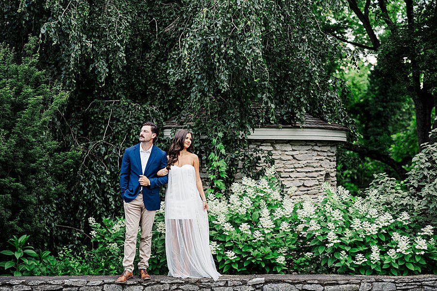 couple during engagement session