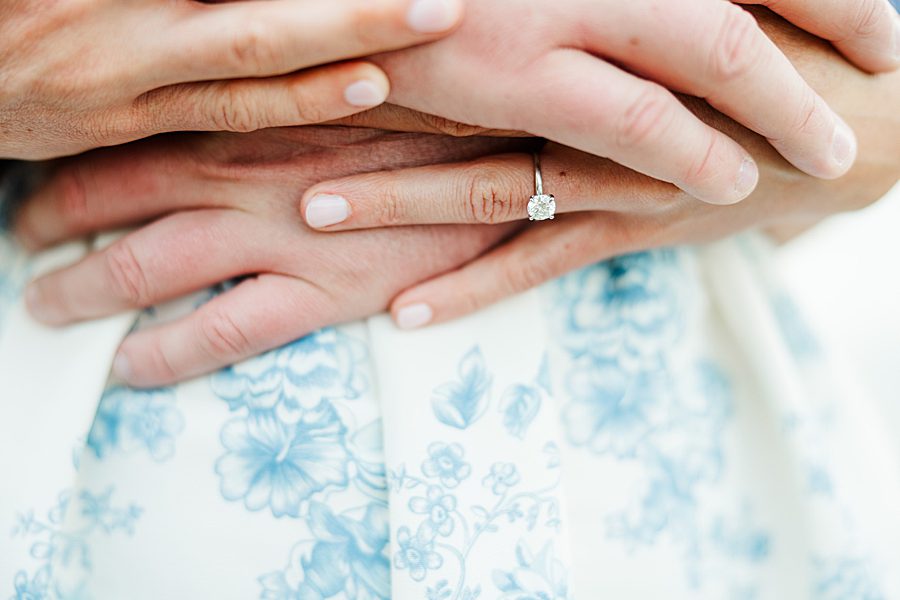 woman's engagement ring