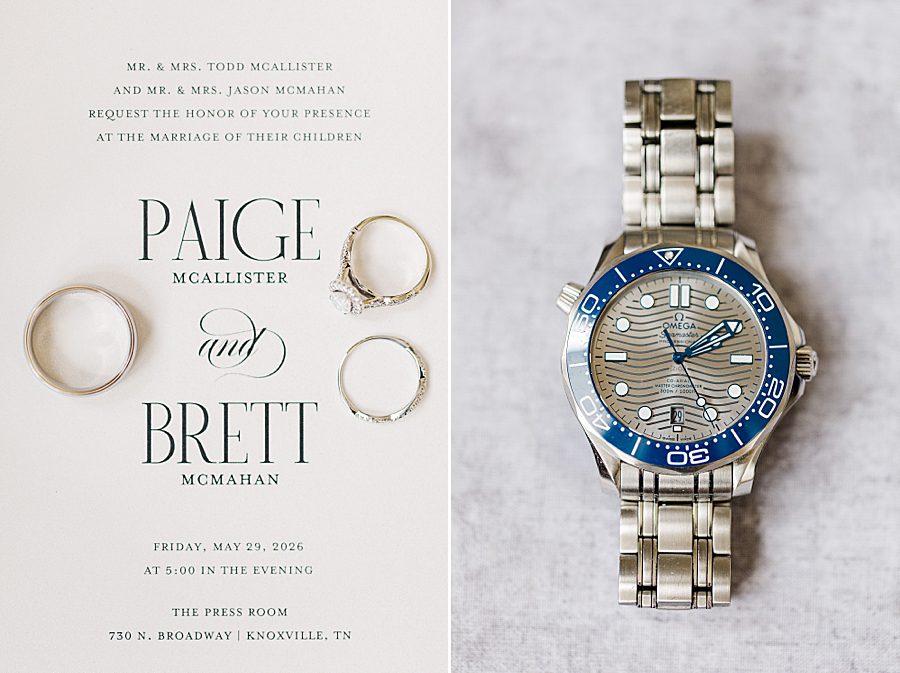 nice watch at summer press room wedding