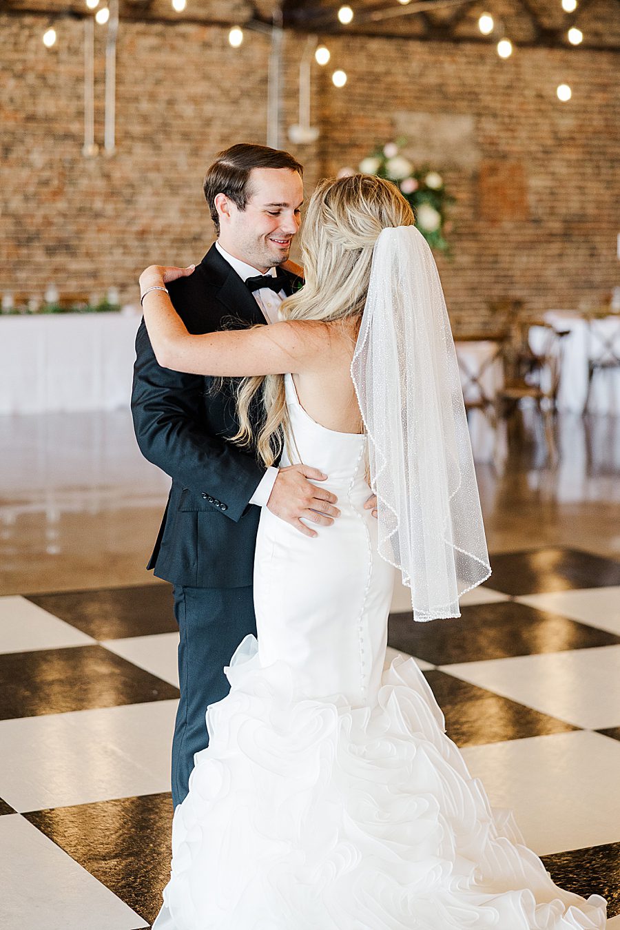 first look before summer press room wedding