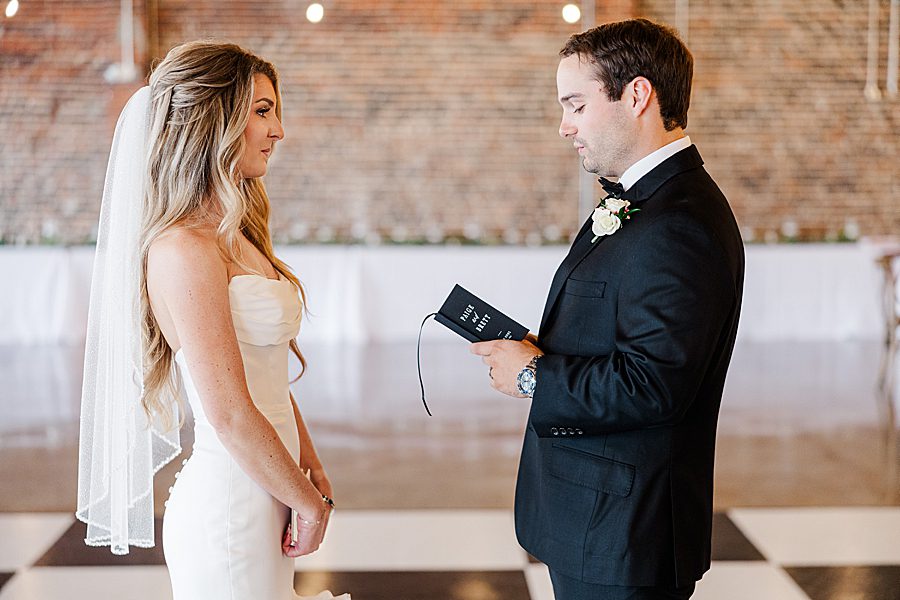 private vows before summer press room wedding