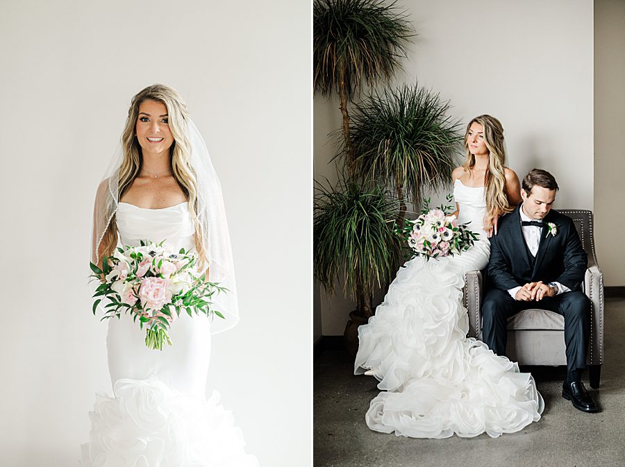 bridal portrait at summer press room wedding