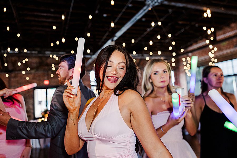 guests dancing at reception