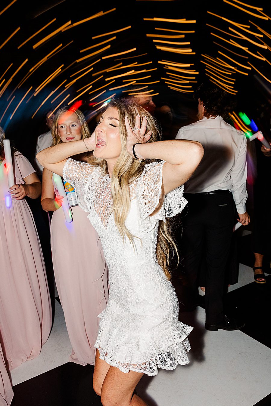 bride dancing at reception